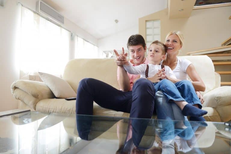 family at home